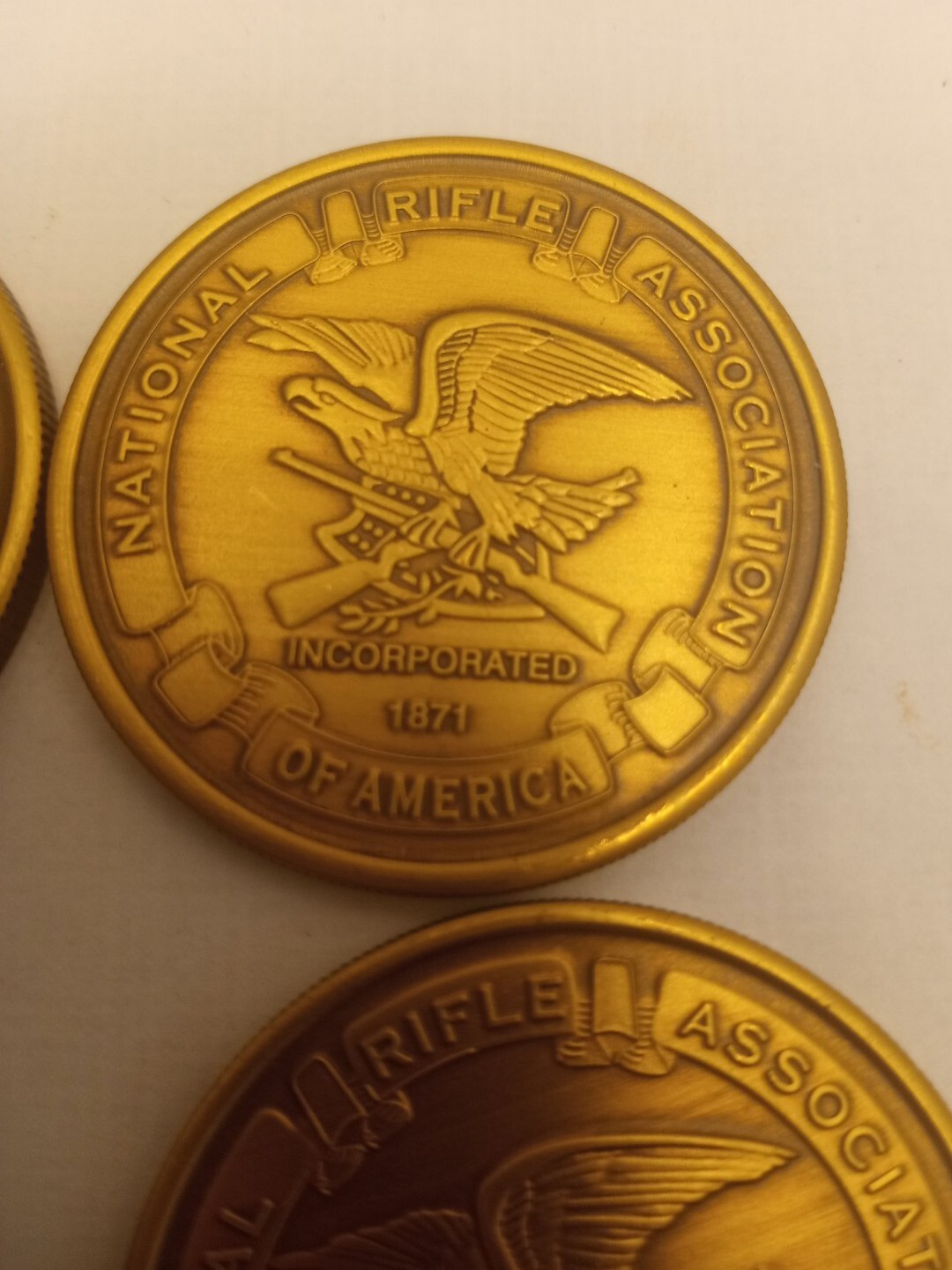 NRA Coins World War I II, World War II,Vietnam,desert Storm 4pc 1936 57 59 64