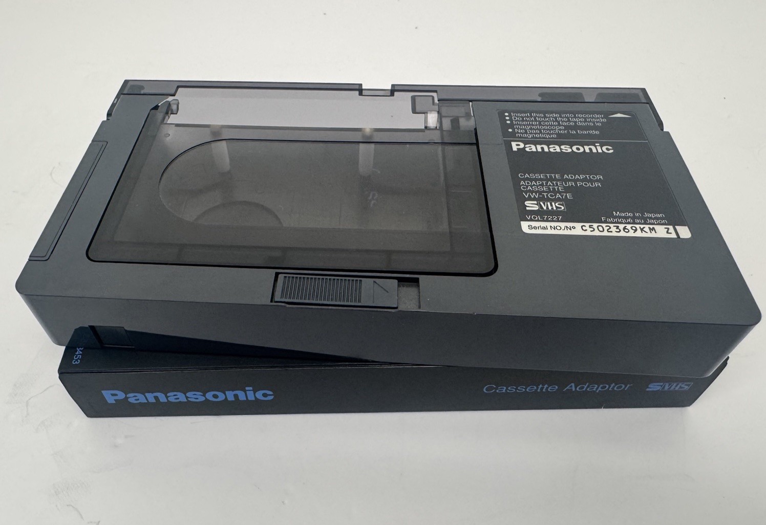 Panasonic VW-TCA7E SVHS VHS-C Cassette Adaptor Camcorder