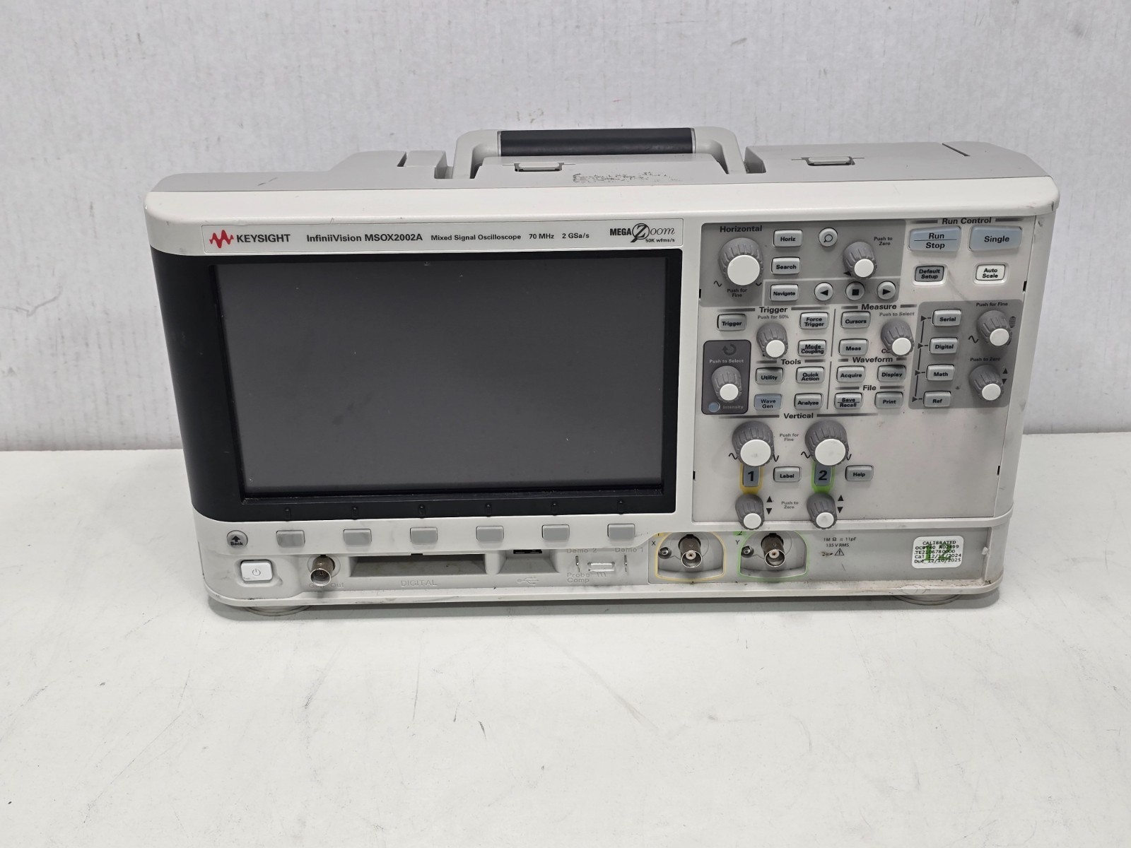 Keysight MSOX2002A Mixed Signal Oscilloscope 2 Analog 8 Digital 2 GSa/s 70MHz