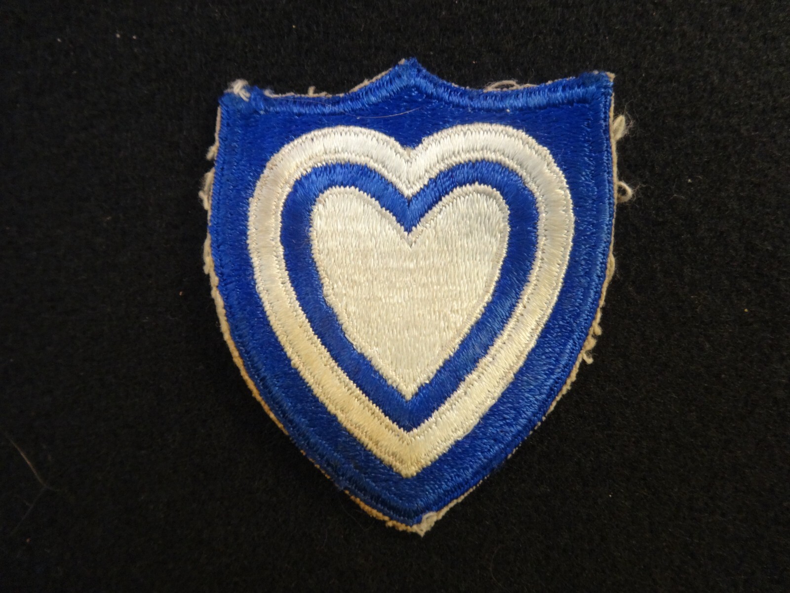 US ARMY XXIV 24 ARMY CORPS SLEEVE PATCH WW II ERA NO GLOW CUT EDGE EMBROIDERED