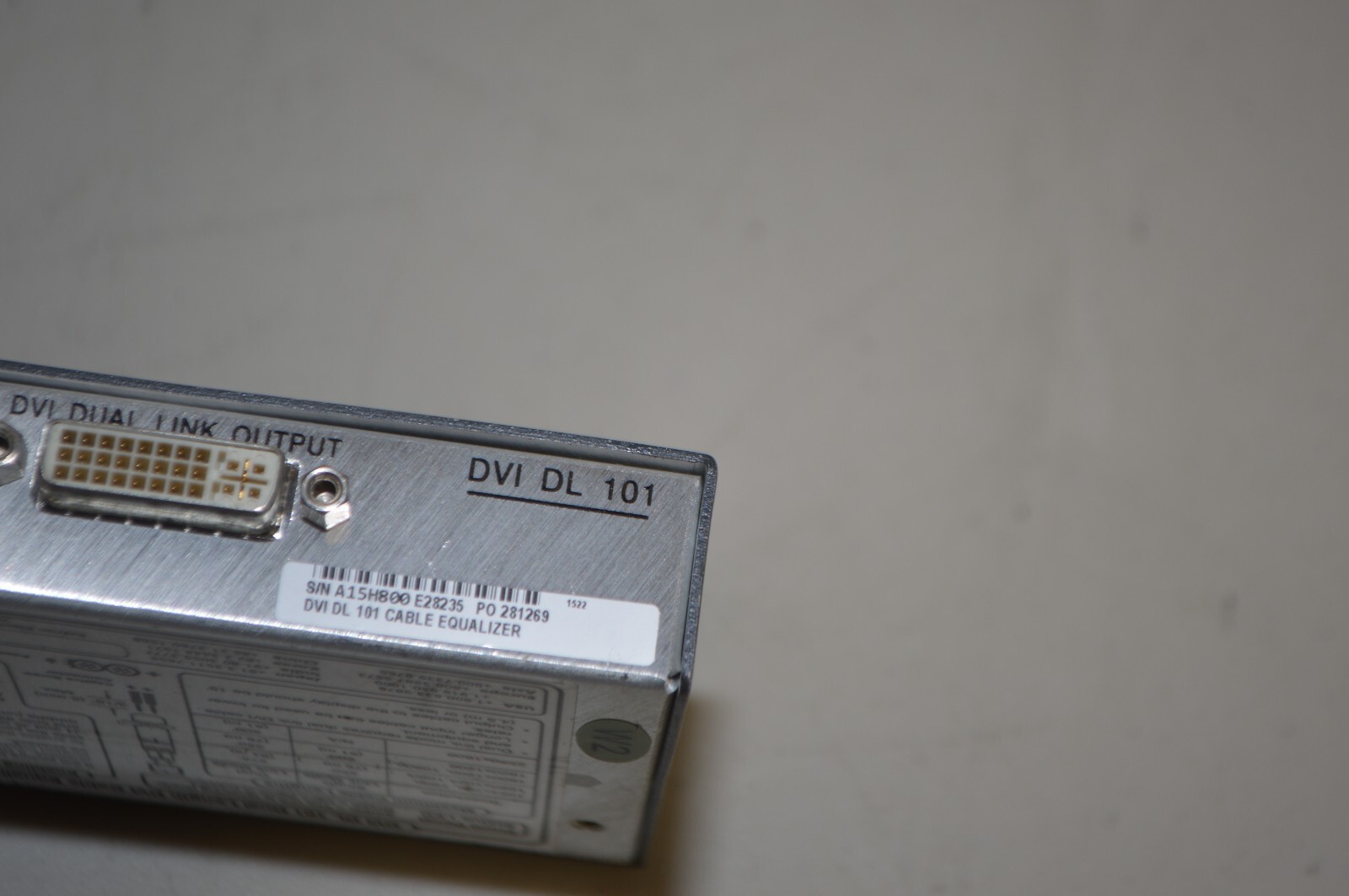 Extron DVI DL 101 Cable Equalizer #W6097