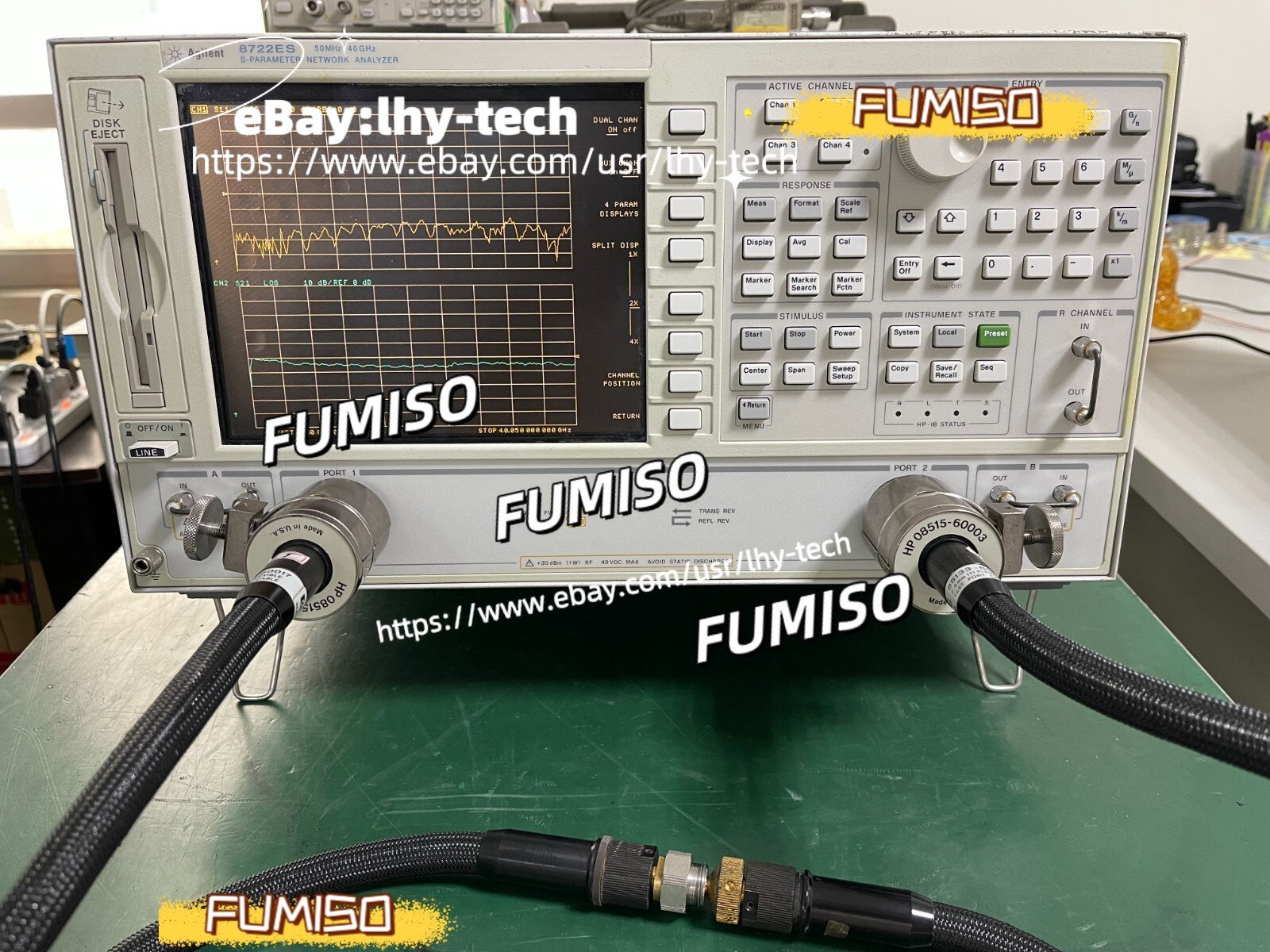 Agilent Keysight 8722ES 50MHz-40GHz Network Analyzer w/