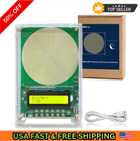 Adjustable Frequency Generator for Healing (0.01Hz-299Khz), 7.83Hz Schumann Reso