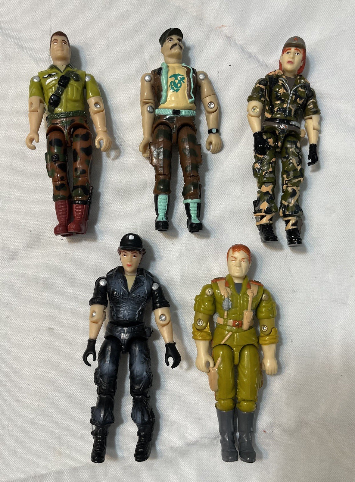 ARAH GI Joe 1997 Gung Ho V6 Duke V7 Volga Lady Jay Night Force Action Figure Lot