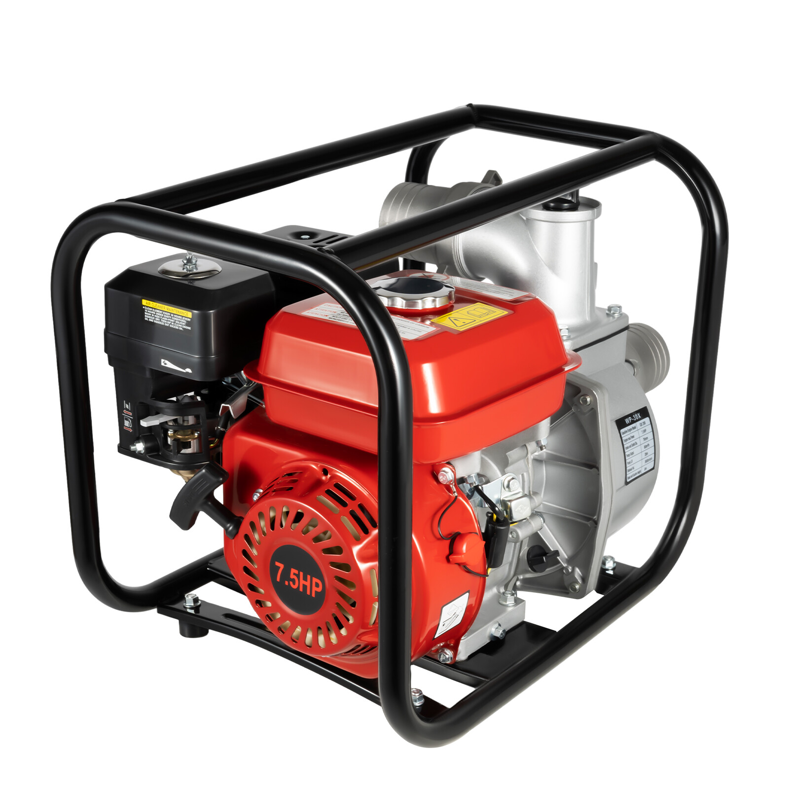 7.5HP Gas Power Semi-Trash Water Pump High Pressure Garden Irrigation 3000W