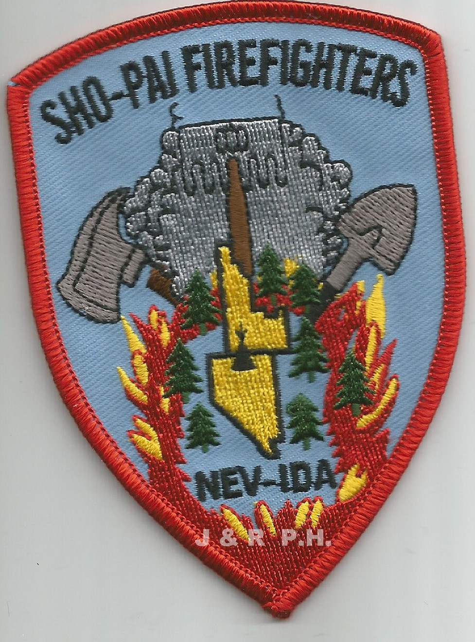 Wildland - Sho-Pai F.F.'s, NV / ID  (Shoshone-Paiute) (3" x 4" size) fire patch