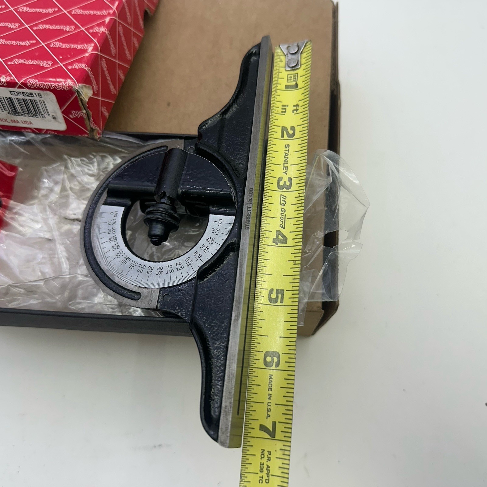 Starrett CPR-1224S Protractor Head for Combination Squares & Protractors
