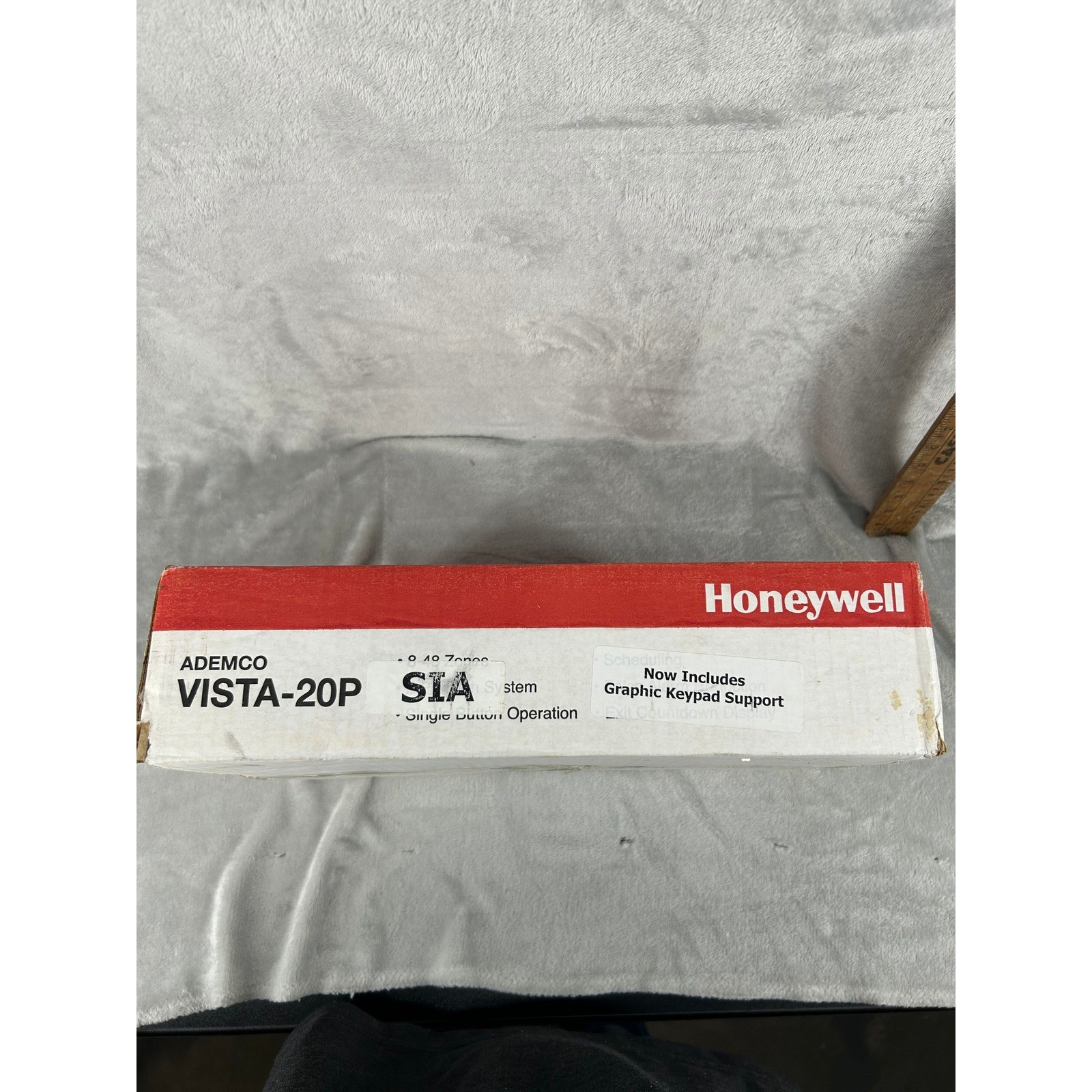 Honeywell Ademco VISTA-20P SIA Security Control Panel Enclosure Tan Metal Box