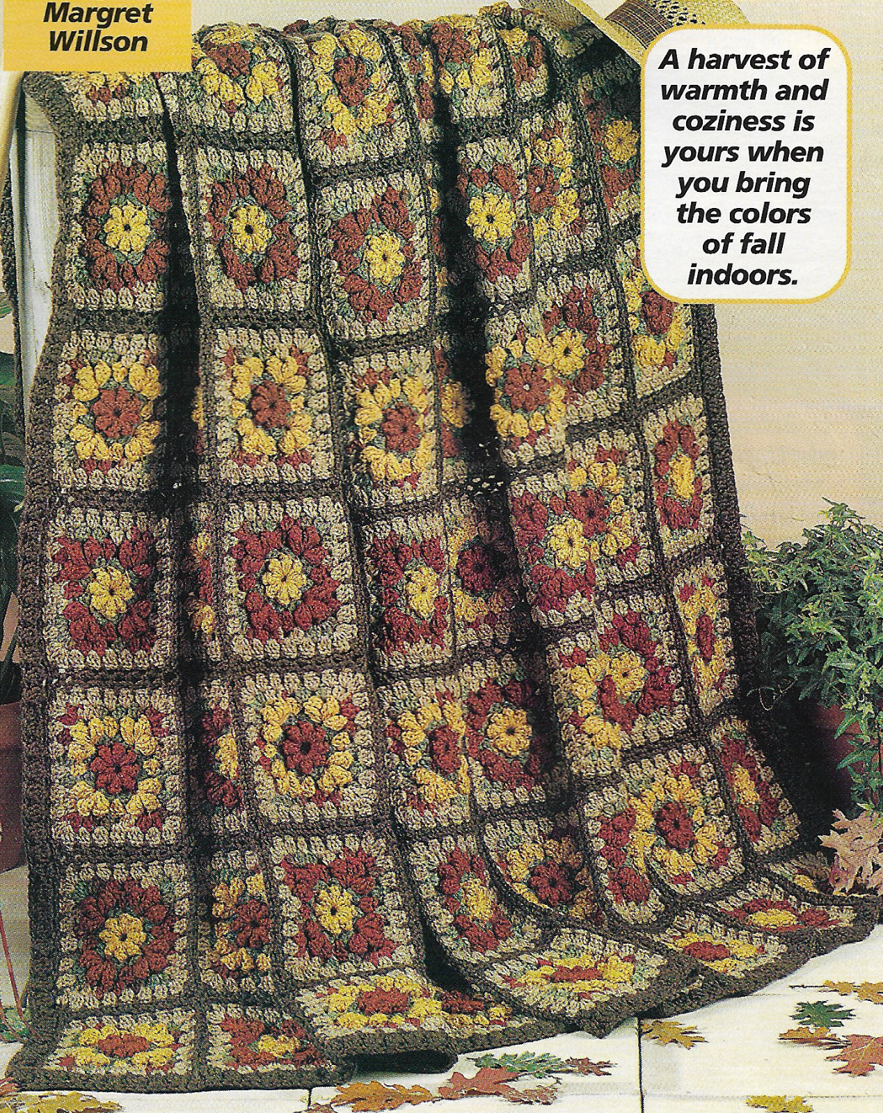 Autumn Splendor Afghan crochet pattern instructions