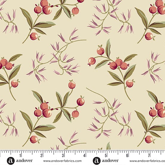 Dahlia By Laundry Basket Quilts For Andover - Dawn Coralberry  #1375-L