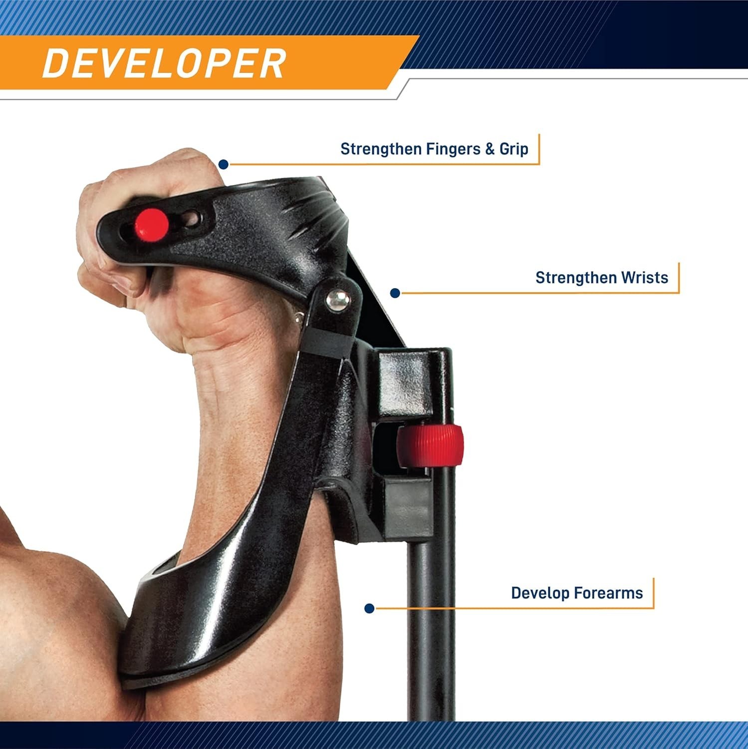 Portable Forearm Developer - Adjustable Resistance Trainer for Home Workouts