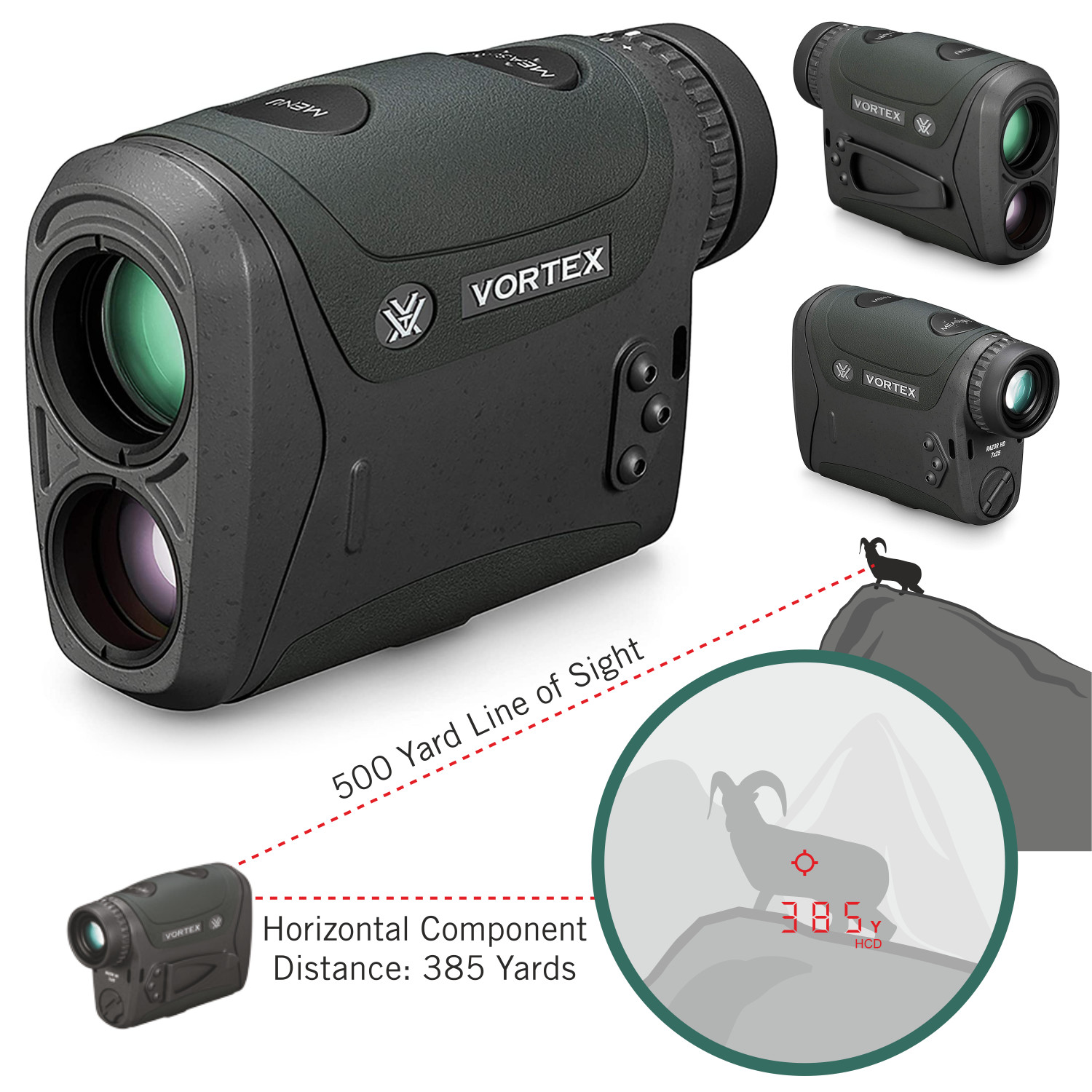 Vortex Optics Razor HD 4000 Laser Rangefinder LRF-250
