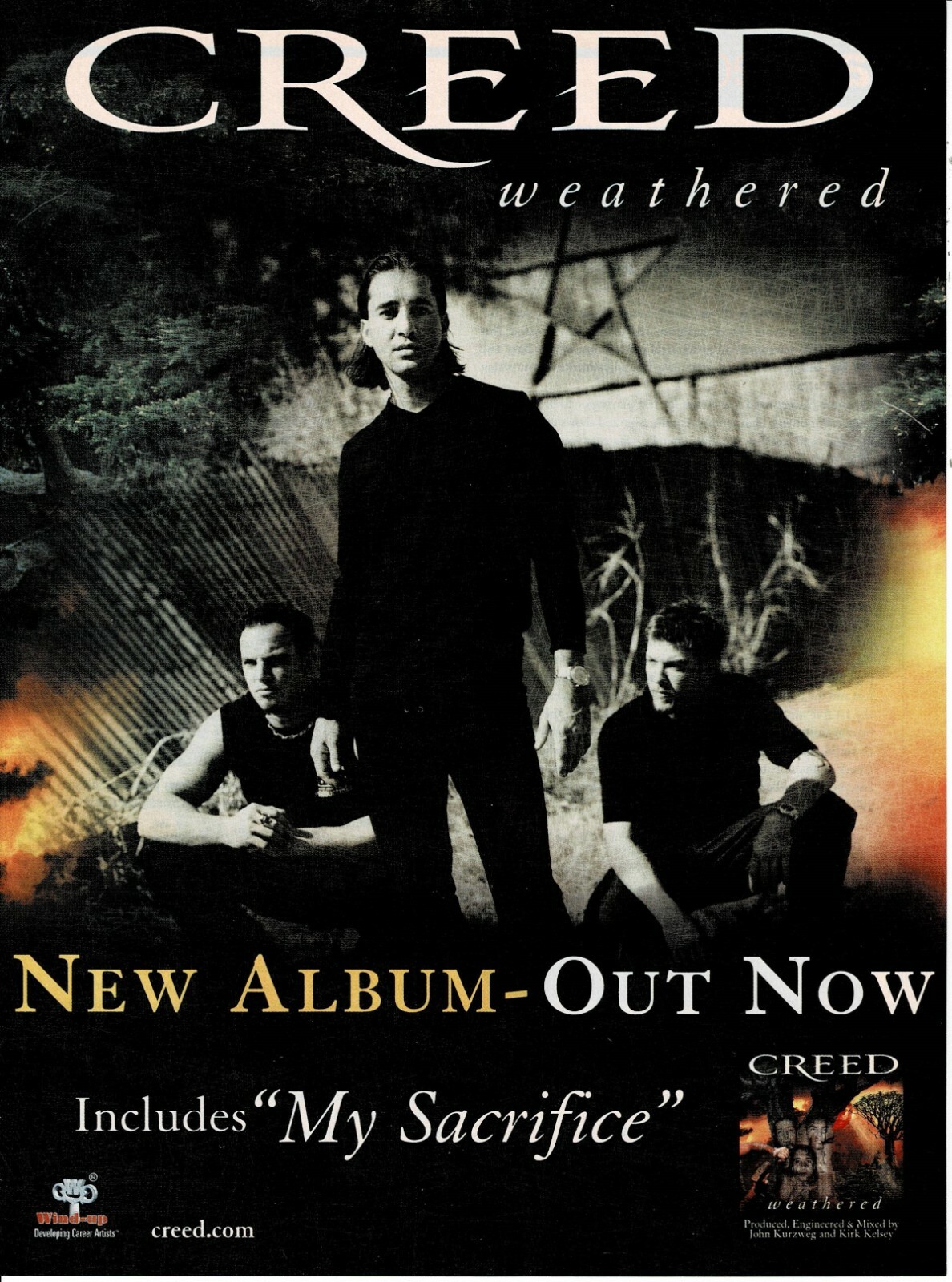 CREED - Weathered - 2001 Promo Print Page Advertisement