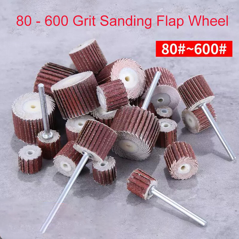 80-600 # Discs Sanding Flap Wheel Dia 10-20mm Brush Abrasive Drill Rotary Tools