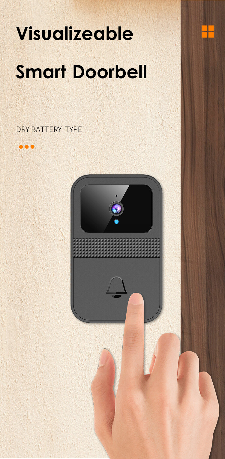 Video Doorbell Wireless Wi-Fi Night Vision Cloud Storage 640P 2-Way Audio