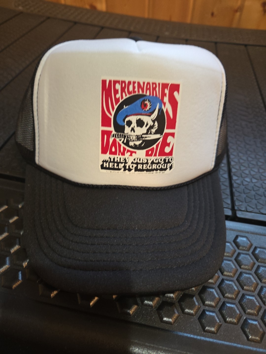 Vintage Retro Trucker Mesh Mercenaires Mesh Cap Old School