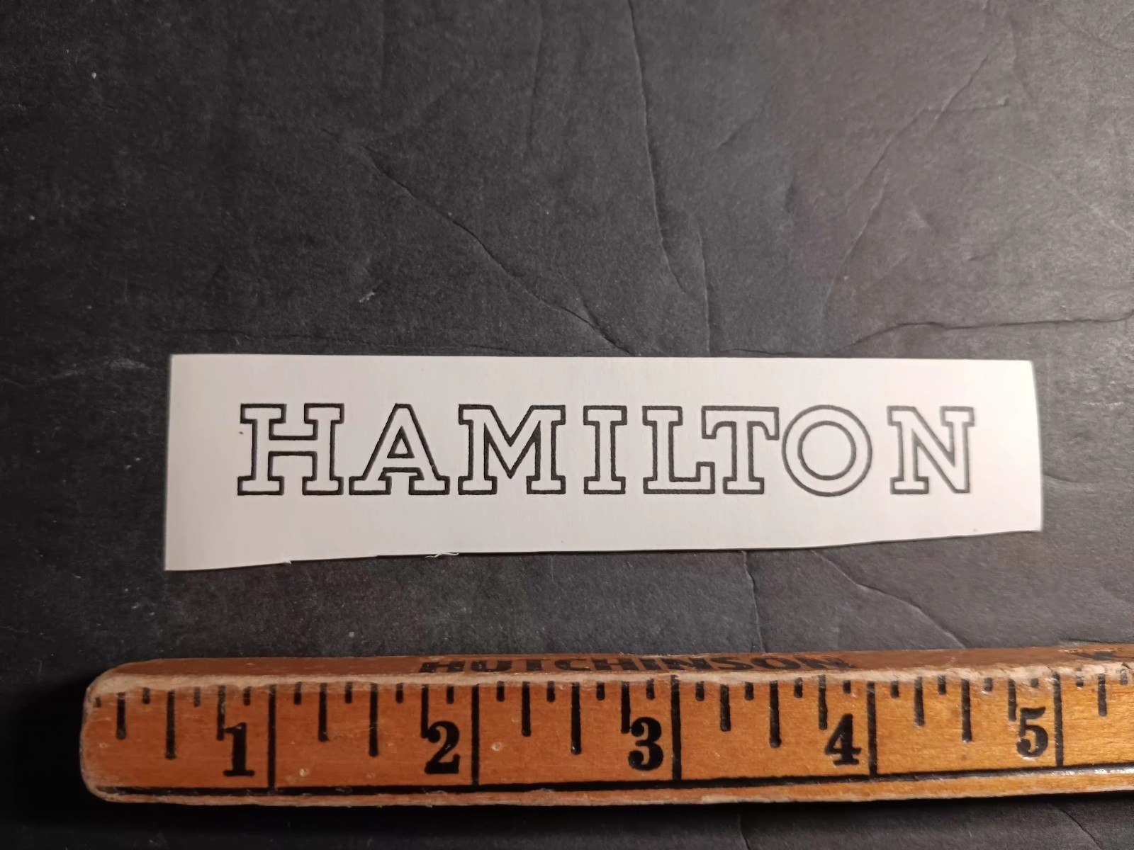 HAMILTON -  Piano Fallboard Decal