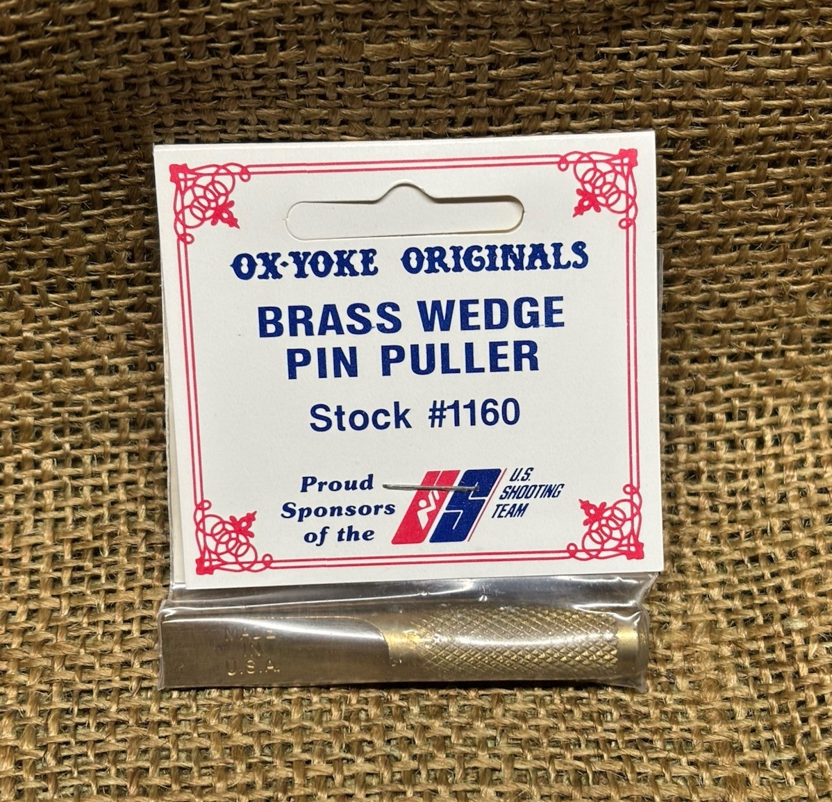 Ox-Yoke Originals Brass Wedge Pin Pulley Stock #1260  / 76C