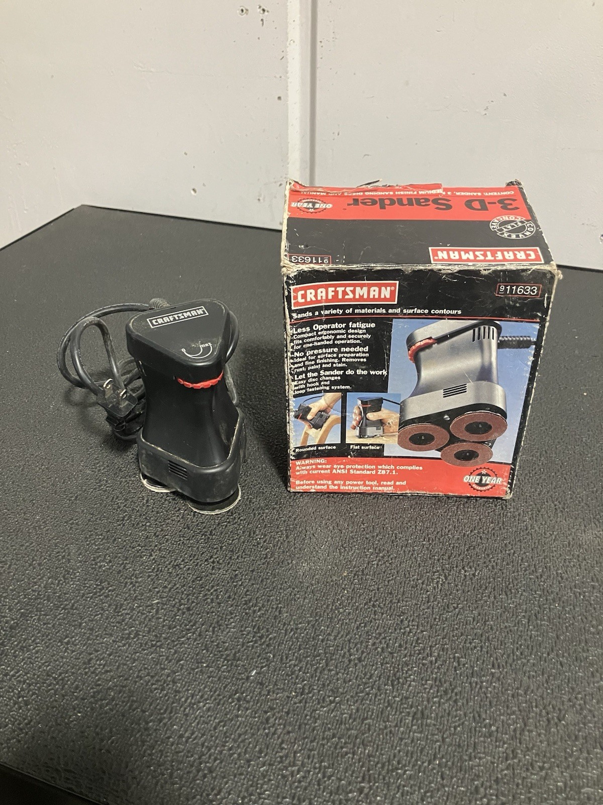 Vintage Craftsman Variable Speed 3D Sander 911633 Tested And Working