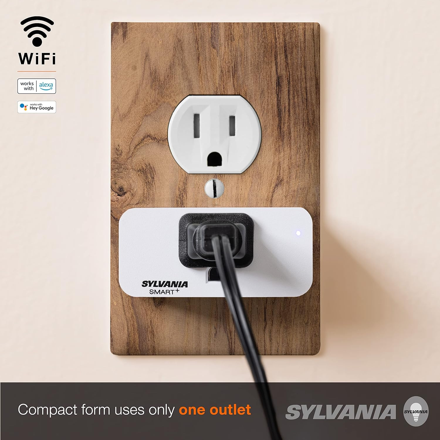 Sylvania Smart Plug WiFi Outlet 4 Pack Alexa Google Timer No Hub Required
