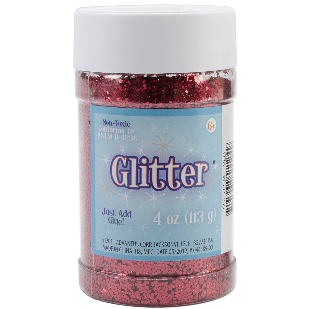 Sulyn Glitter 4oz-Red
