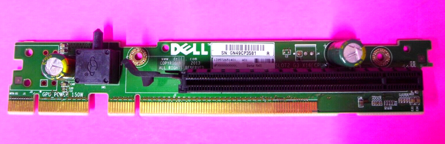 NEW Dell PowerEdge R620 3-Slot x16 PCI-E Riser Board 51MXX