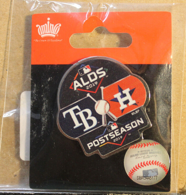 44/ 2019 POSTSEASON TAMPABAY RAYS/ HOUSTON ASTROS LAPEL PIN