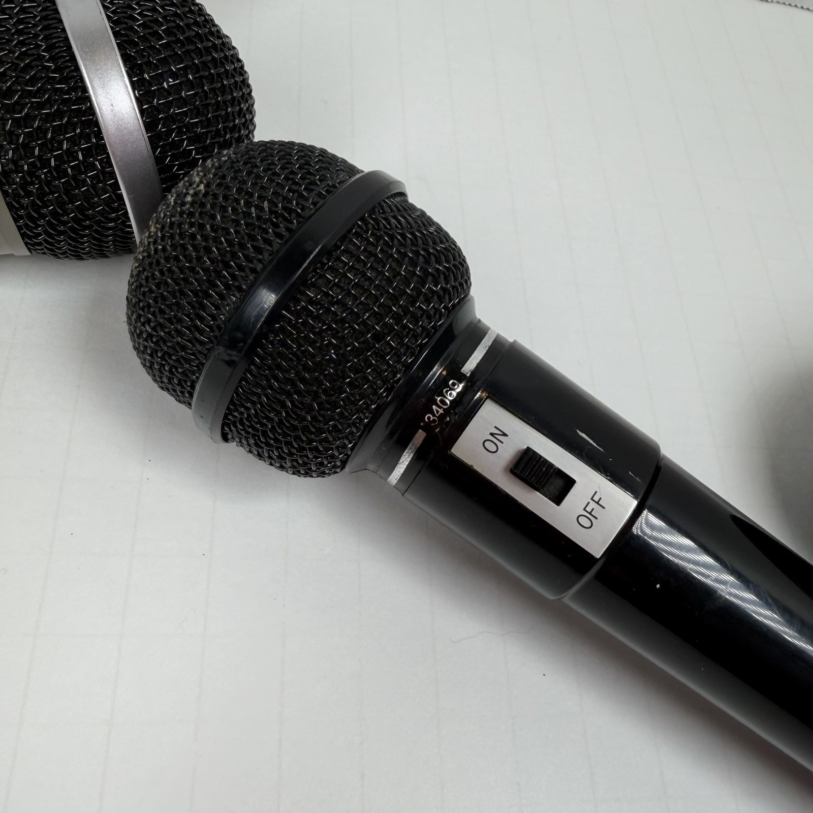Two Wired Microphones For Karaoke Or Public Speaking