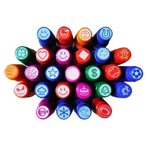 Bingo Daubers- Set of 6 -Assorted Bingo Delight Stamp 2 oz- Random Daubers