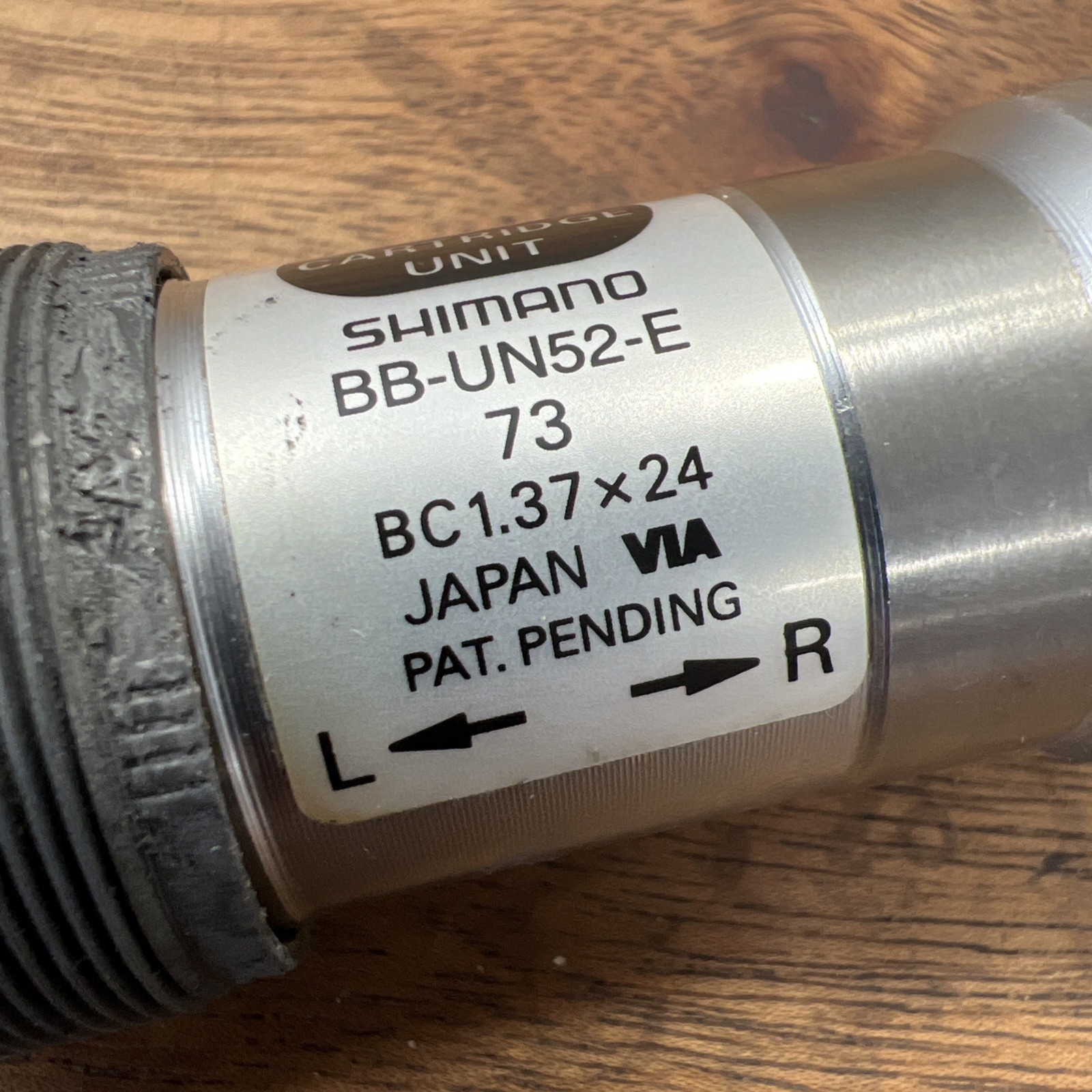Shimano BB-UN52-E Bottom Bracket Triple 118mm 73 English