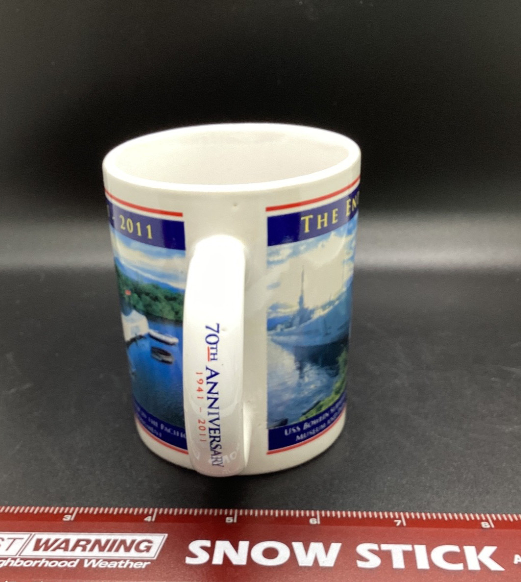 Pear Harbor 1941-2011 70th Anniversary Commemorative Coffee Cup - Pre-owned