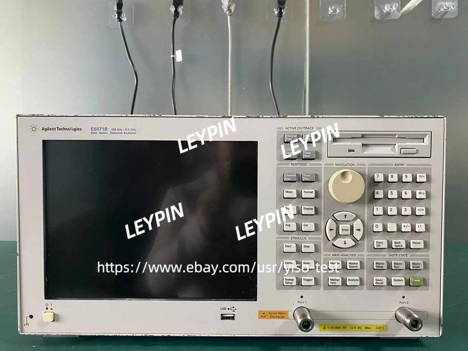 1 Pcs Agilent E5071B ENA RF Network Analyzer 300 kHz-8.5 GHz, working*yiso