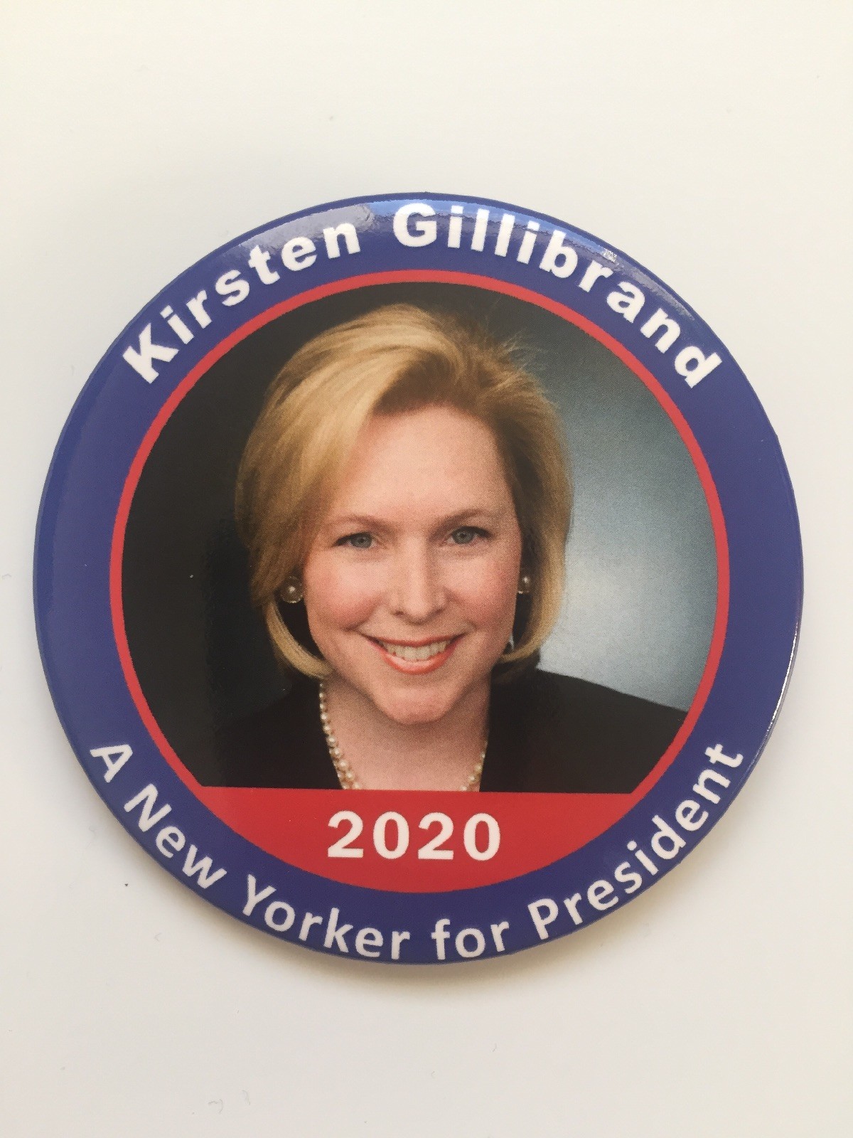 2020 Senator Kirsten Gillibrand for President 3" Button New Yorker for President