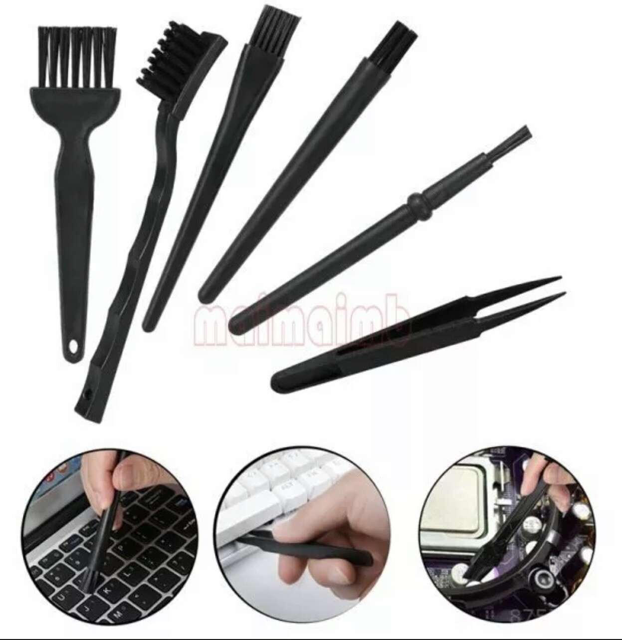 6PC ESD Brush Tools Cleaning Kit for PS4 PS3 PS5 Xbox one/360 Console Controller