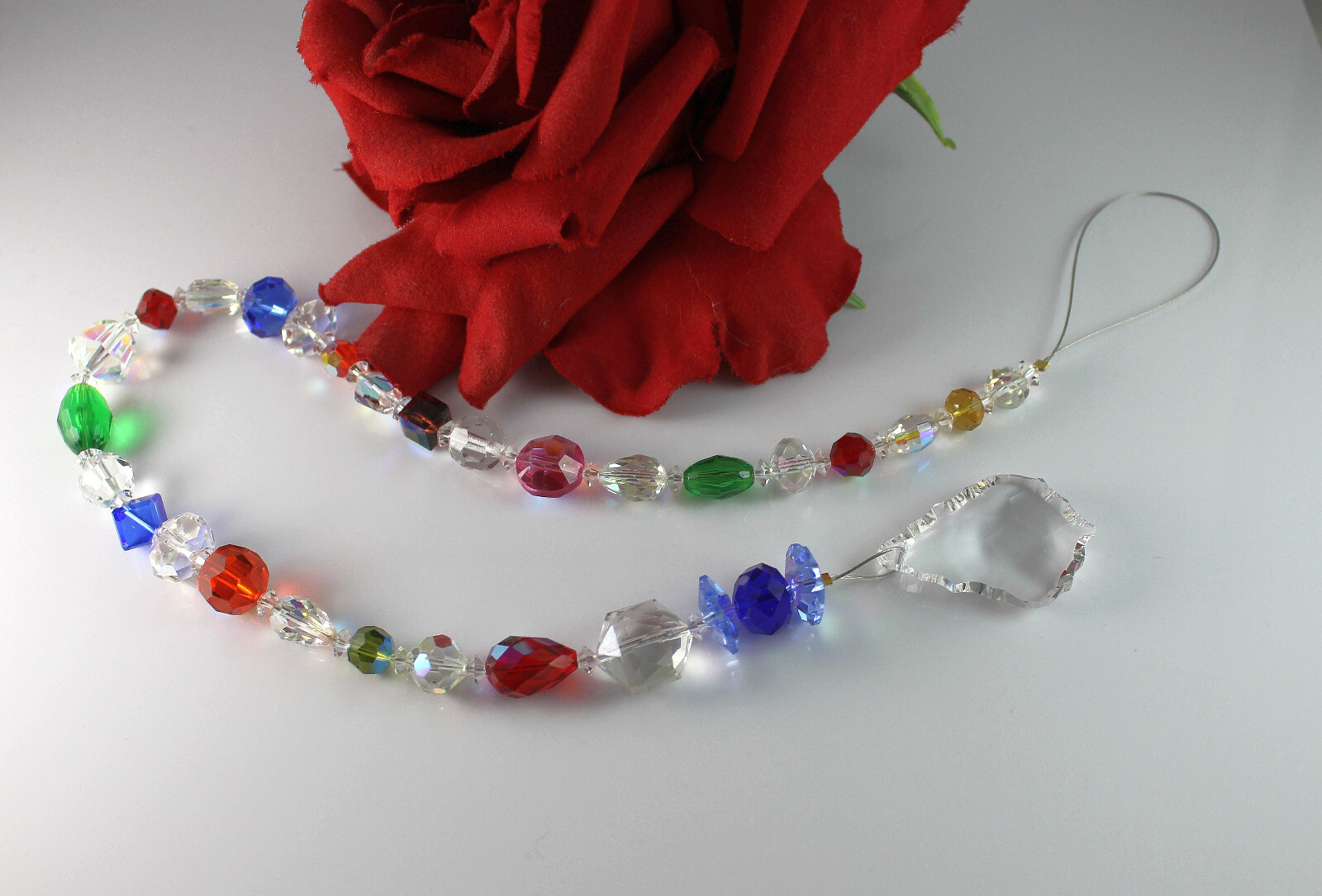 Artistan HIGH END Crystal Beaded Sun Catcher  FERAL CAT RESCUE