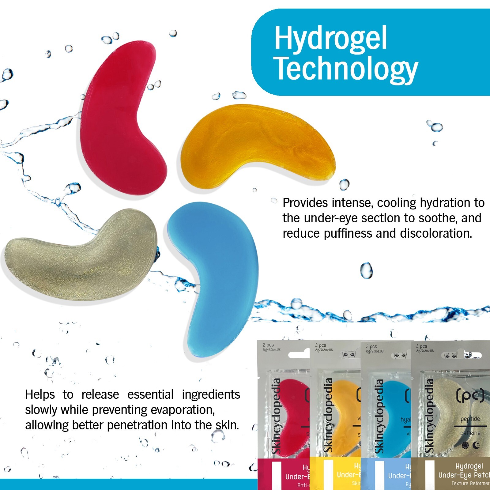 Skincyclopedia Caffeine & Matrixyl Eye Cream + Hydrogel Eye Pads - Dark Cricles