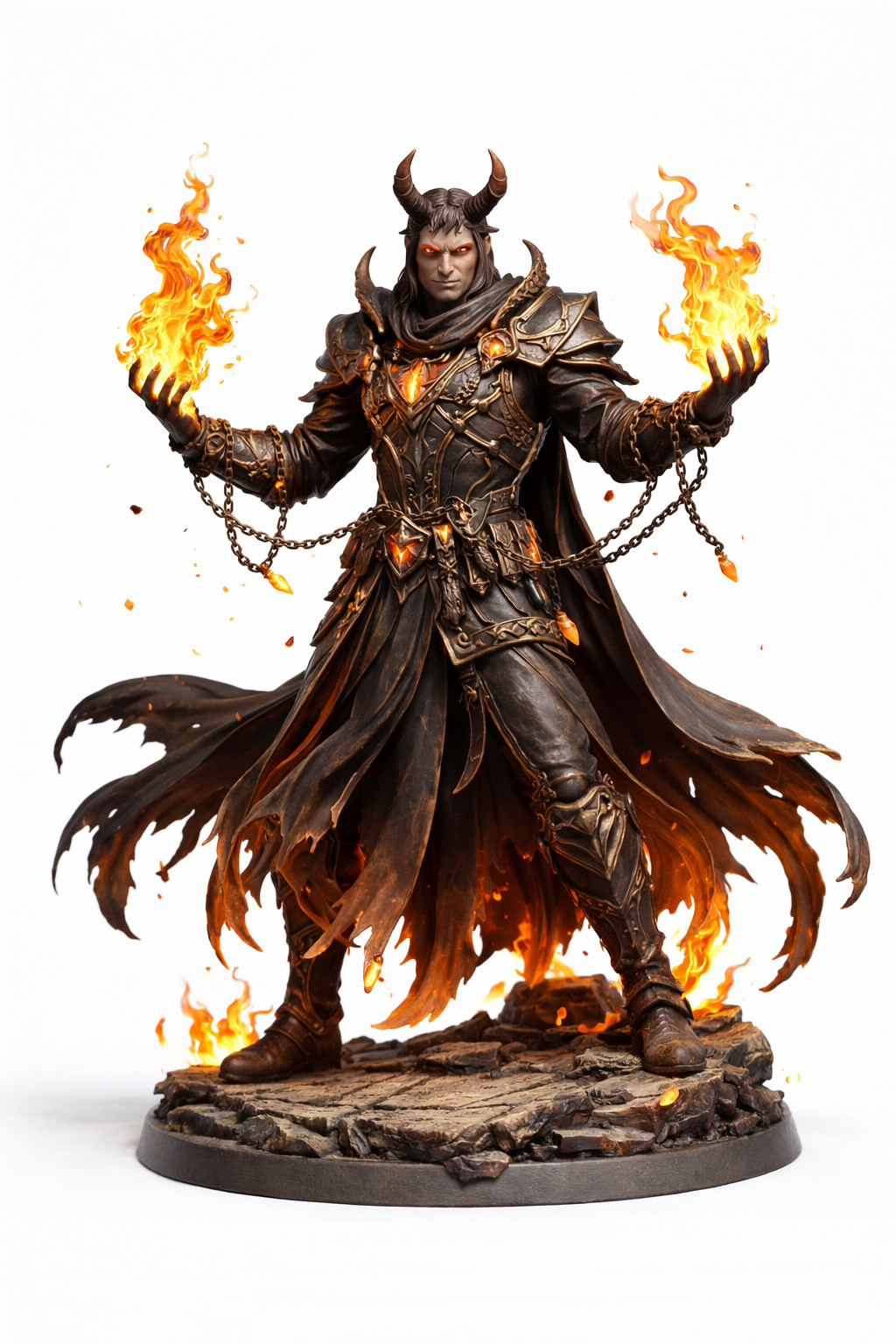 Dungeons and Dragons, DND, Playable - Male Tiefling - Sorcerer, Wizard, Cleric