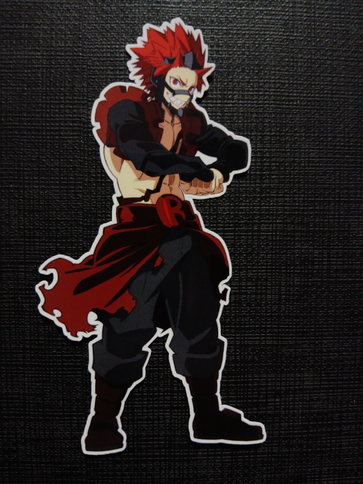 Red Riot Eijiro Kirishima My Hero Academia Glossy Sticker Anime Waterproof!