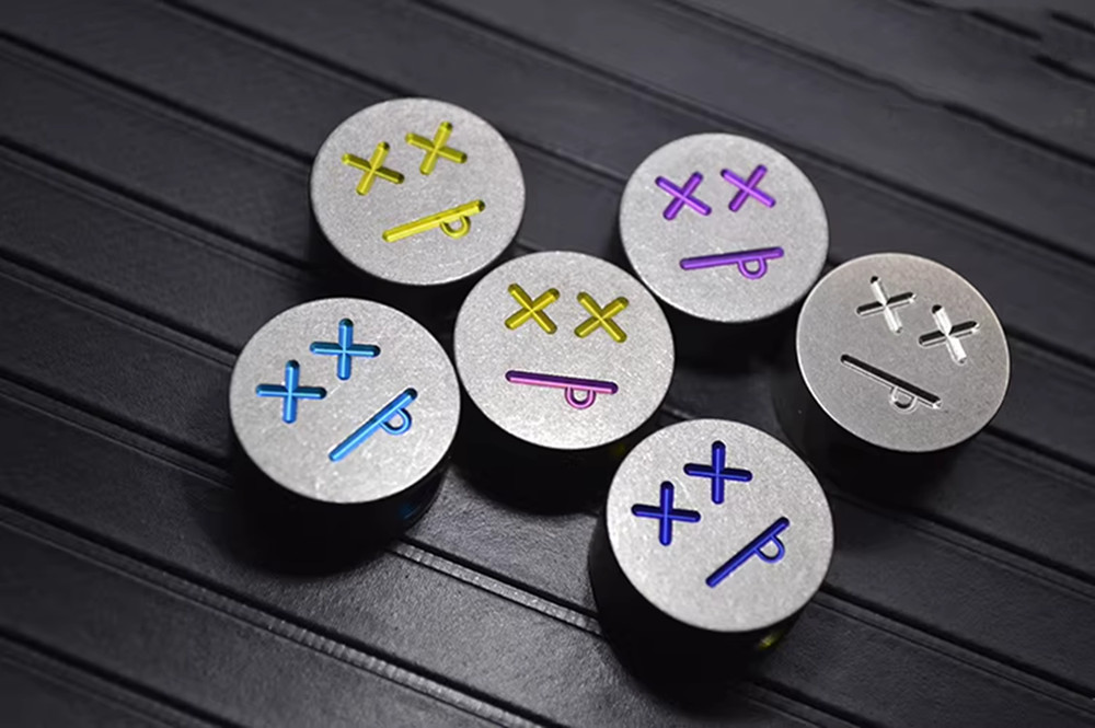 Titanium Alloy EDC Key Pendant Bead Lanyard Parachute Cord DIY Necklace Head