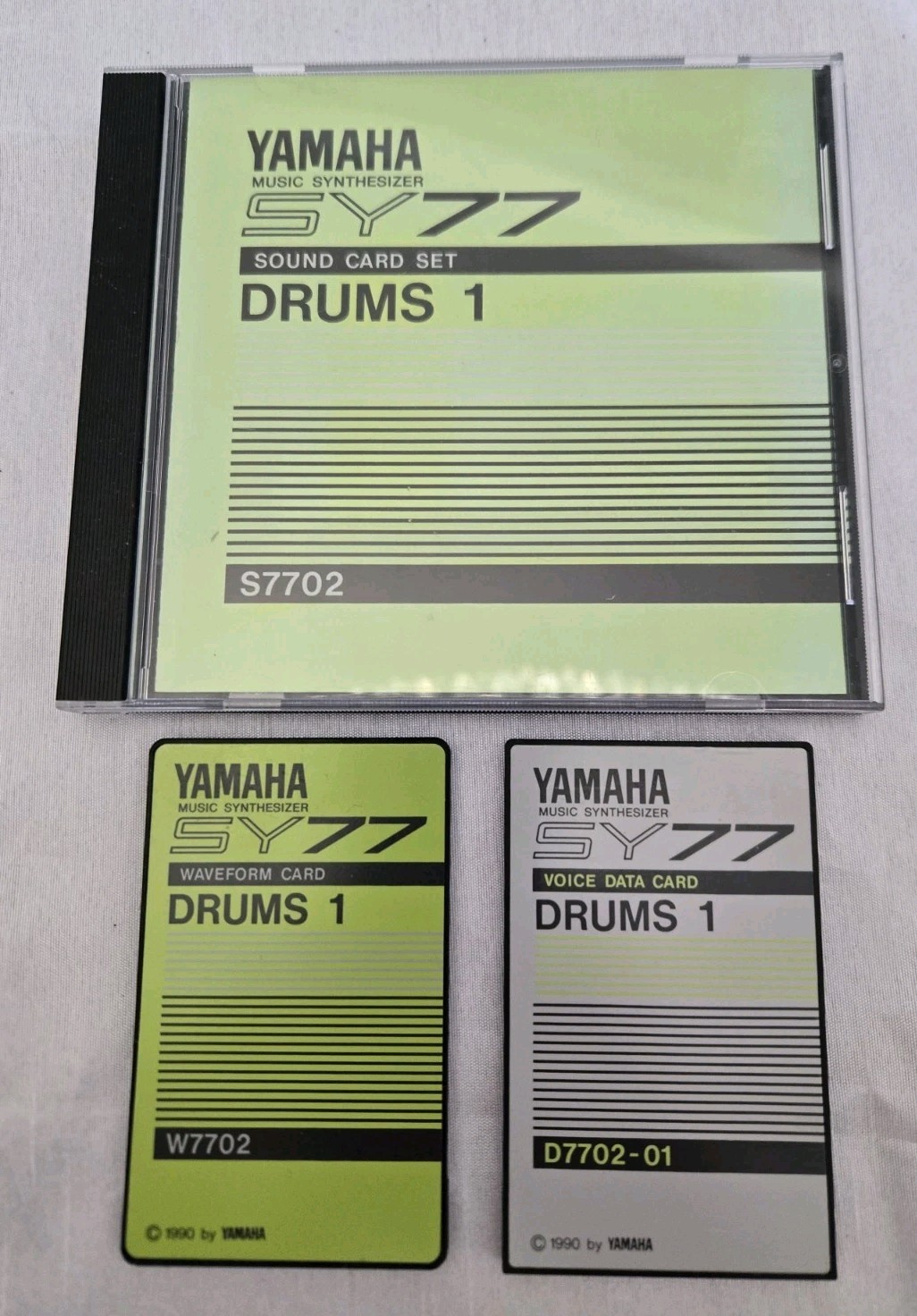 Yamaha SY77 TG77 Drums 1 Sound Card Set Rom For Yamaha SY77 and Yamaha TG77 1990