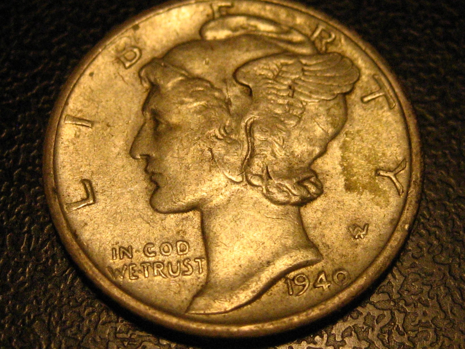 1940-S 90% Silver Mercury Head Dime AU      ^^^^^^