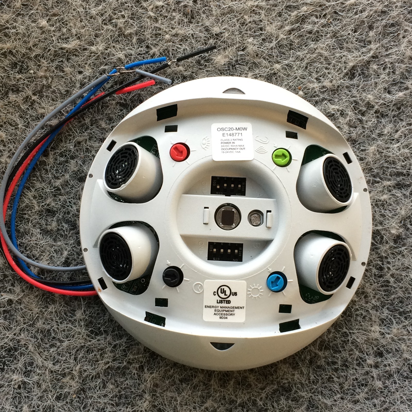 Leviton 102 Osc20-mow Ceiling Mounted Occupancy Sensor White 2000 Sq Ft