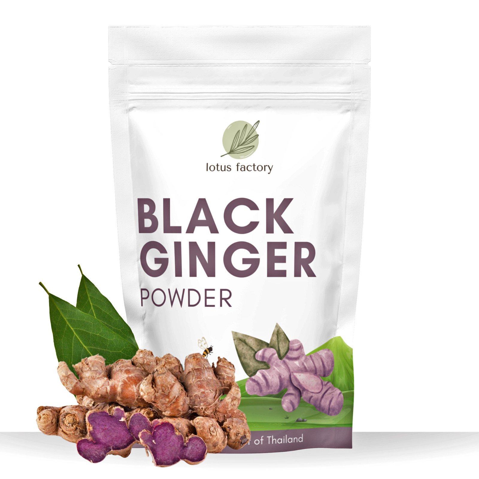 Organic Black Ginger Powder | 100% Natural Thai Kaempferia | Premium Superfood