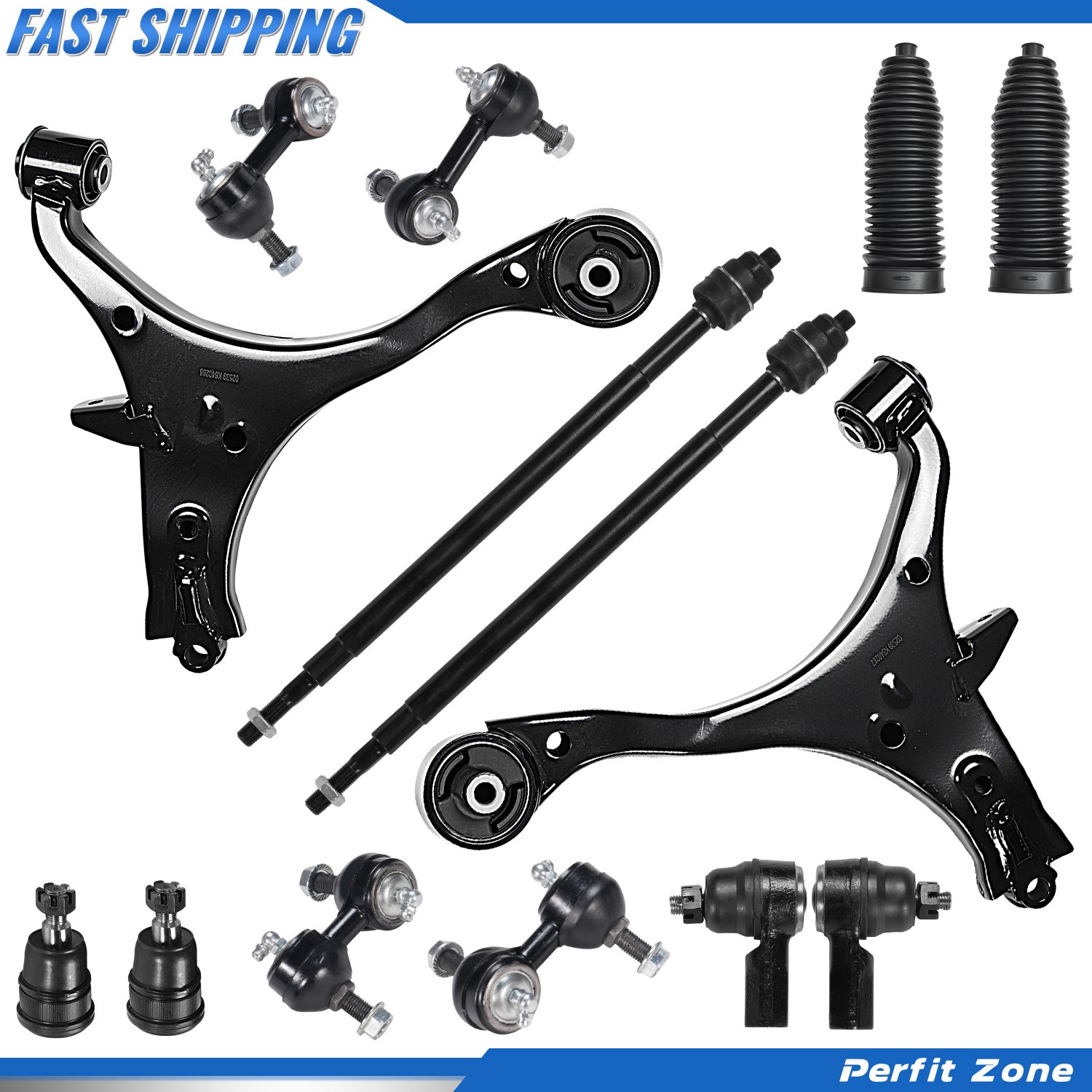 14PC Front Suspension Kit For 2001 2002 2003 2004 2005 Honda Civic Couple Sedan