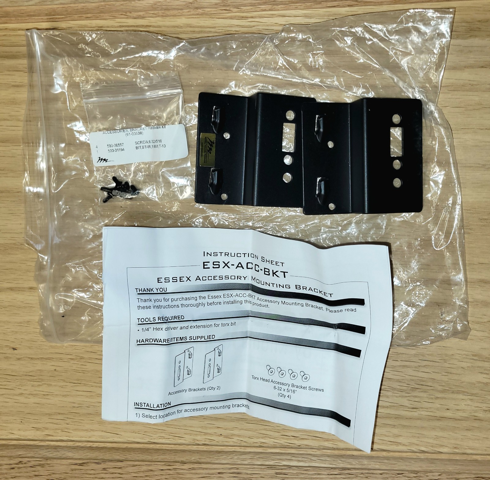Middle Atlantic Mid Atlantic ESX-ACC-BKT Bracket BRACKET KIT ESSEX LEGRAND AV