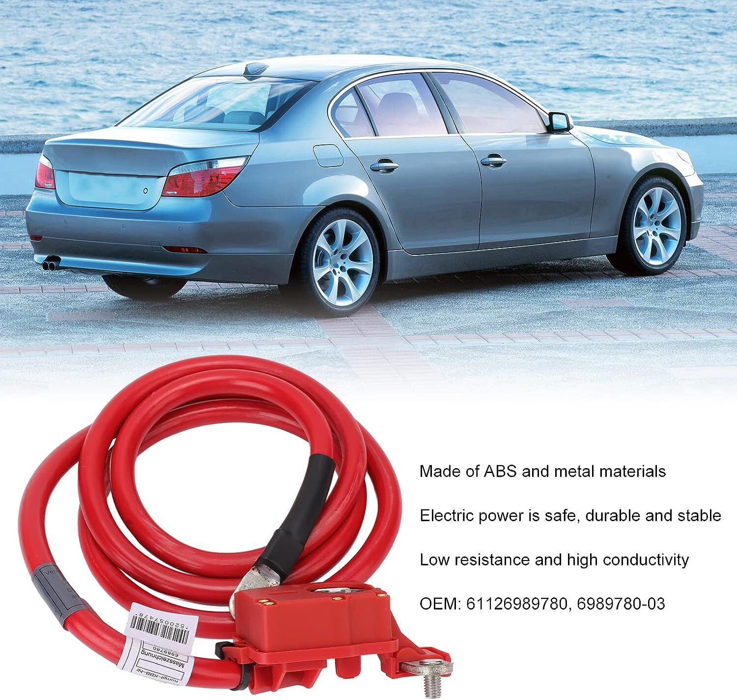 Positive Battery Cable for BMW E60 5 Series 525i 528i 530i 535i 550i 61126989780