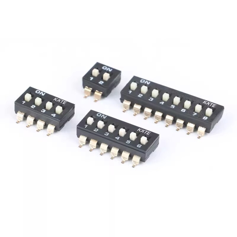 SMD Slide Dip Switch Module Pitch 2.54mm 1/2/4-8 Position SPST SMT Toggle Switch