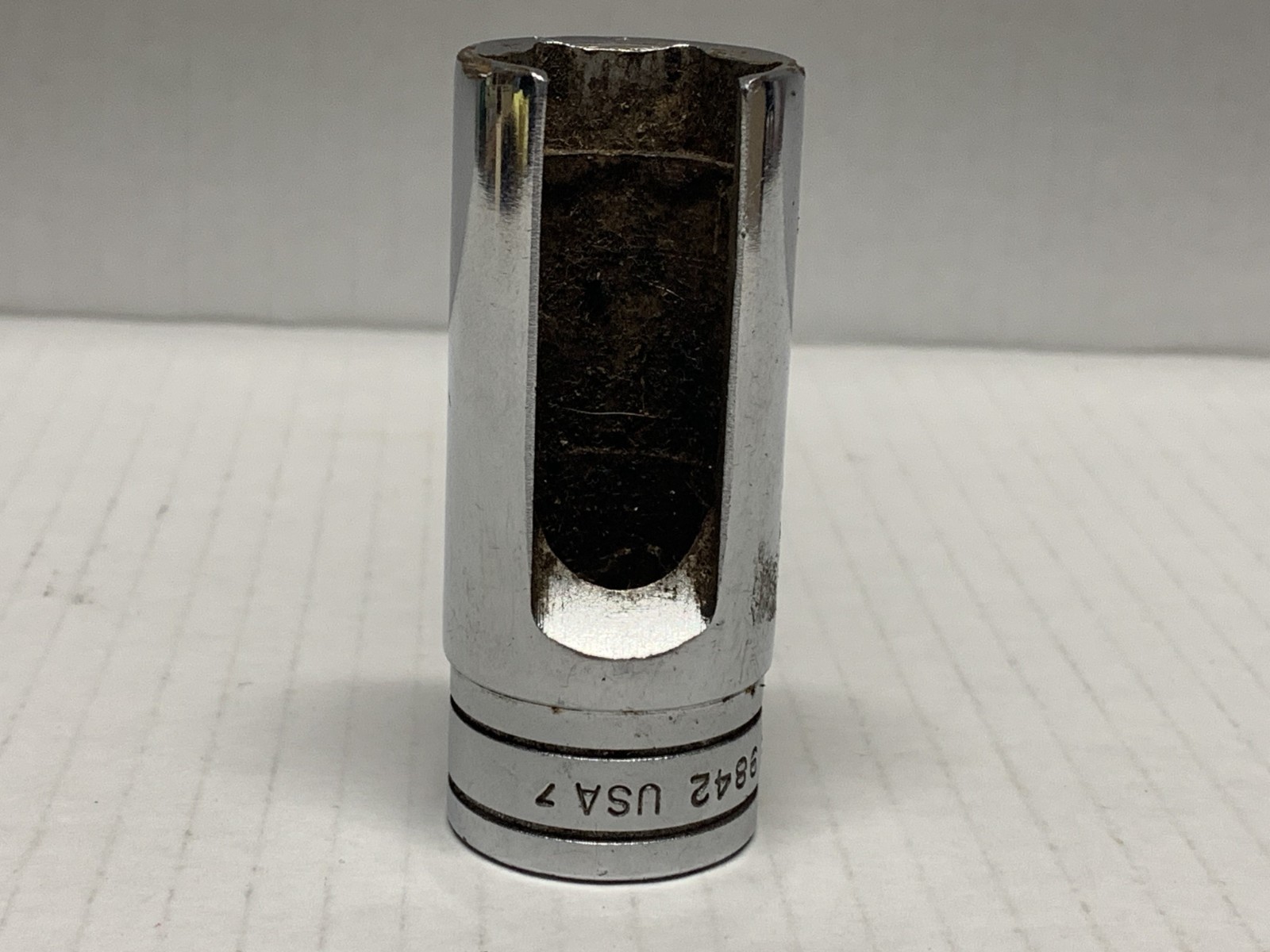SNAP-ON 1/2 DRIVE 7/8 THERMAL VACUUM SWITCH SOCKET # S9842. USED