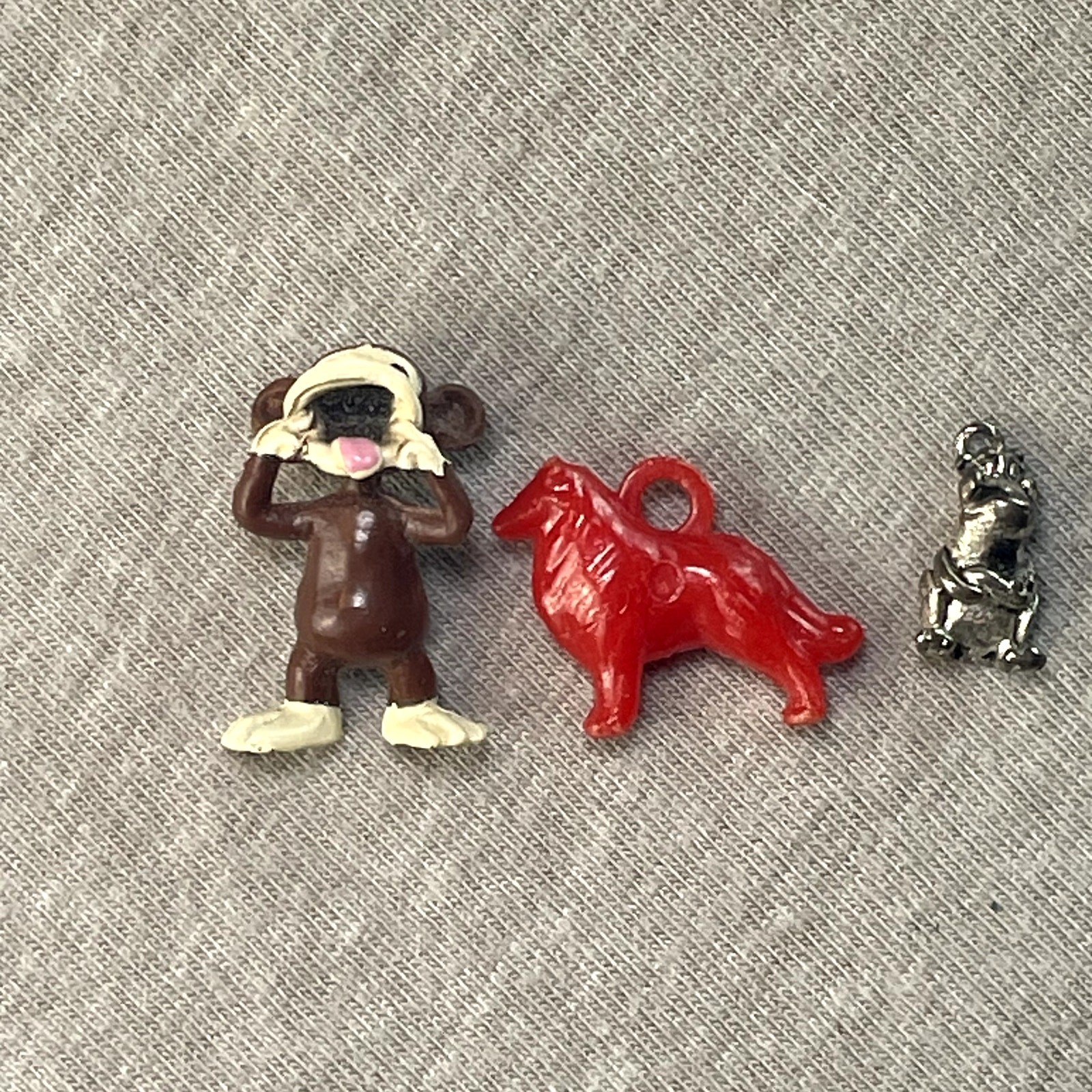 Bundle Lot Miniatures Mini Figurines Dog Monkey Frog w/ Crown