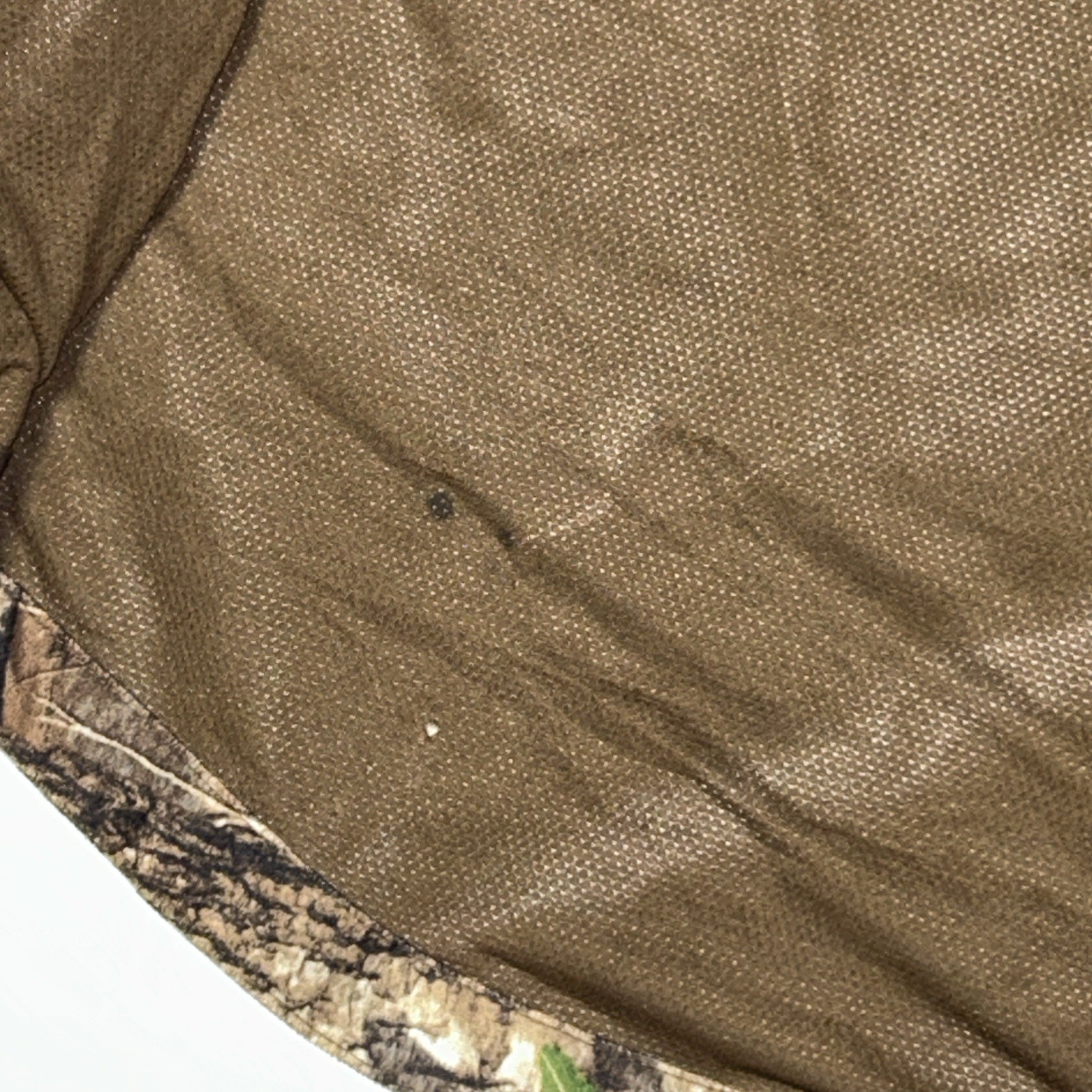 Real Tree Men’s Jacket Scent Factor Camo Size Medium Full Zip Pockets